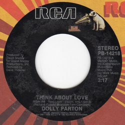 Dolly Parton Think About Love Vinyl 7" USED
