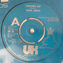 Simon Fisher Turner Shoeshine Boy Vinyl 7" USED