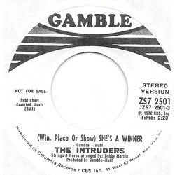 The Intruders (Win, Place Or Show) She's A Winner USED VINYL 7INCH 45 RPM SINGLE PROMO STEREO MONO