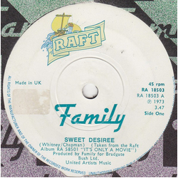 Family UK Sweet Desiree Vinyl 7" USED