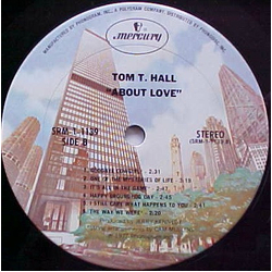 Tom T. Hall About Love Vinyl LP USED