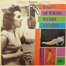 Wanda Jackson Right Or Wrong Vinyl LP USED