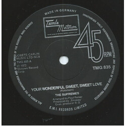 The Supremes Your Wonderful Sweet, Sweet Love USED VINYL 7INCH 45 RPM