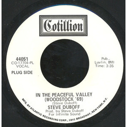Steve Duboff In The Peaceful Valley (Woodstock '69) Vinyl 7" USED