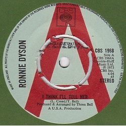 Ronnie Dyson I Think I'll Tell Her Vinyl 7" USED