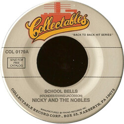 Nicky & The Nobles / The Monotones School Bells / Reading The Book Of Love USED VINYL 7INCH 45 RPM
