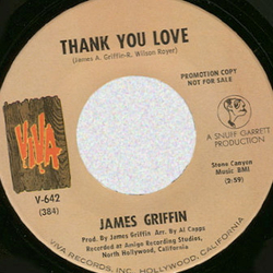 James Griffin (4) Thank You Love / The Miracle Worker Vinyl 7" USED