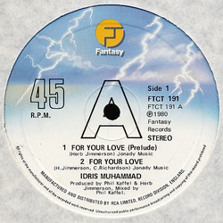 Idris Muhammad For Your Love Vinyl 12" USED