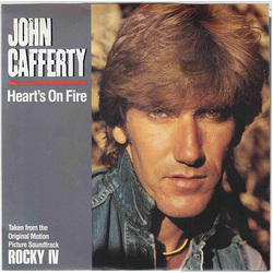John Cafferty Heart's On Fire Vinyl 7" USED