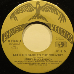 Jerry McClendon Let's Go Back To The Country Vinyl 7" USED