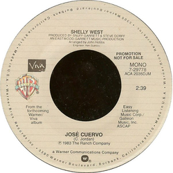 Shelly West José Cuervo Vinyl 7" USED
