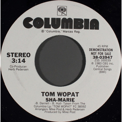 Tom Wopat Sha-Marie Vinyl 7" USED