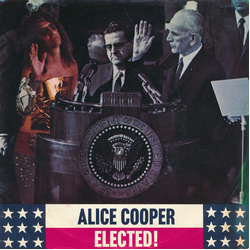 Alice Cooper auto-1 Elected! Vinyl 7" USED