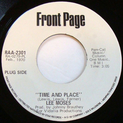 Lee Moses Time And Place Vinyl 7" USED