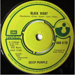 Deep Purple Black Night / Strange Kind Of Woman Vinyl 7" USED