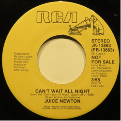 Juice Newton Can't Wait All Night Vinyl 7" USED