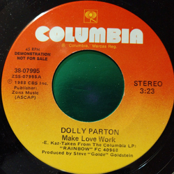 Dolly Parton Make Love Work Vinyl 7" USED