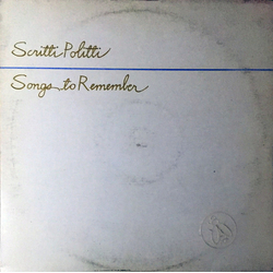 Scritti Politti Songs To Remember Vinyl LP USED