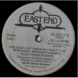 Teddy Pendergrass The More I Get, The More I Want Vinyl 12" USED