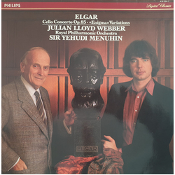 Sir Edward Elgar / Julian Lloyd Webber / Royal Philharmonic Orchestra / Yehudi Menuhin Cello Concerto Op. 85 • "Enigma" Variations Vinyl LP USED