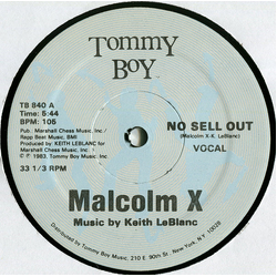 Malcolm X No Sell Out Vinyl 12" USED