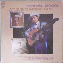 Stonewall Jackson A Tribute To Hank Williams Vinyl LP USED