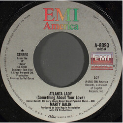 Marty Balin Atlanta Lady (Something About Your Love) USED VINYL 7INCH 45 RPM SINGLE