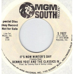 Dennis Yost / The Classics IV It's Now Winter's Day / Losing My Mind Vinyl 7" USED