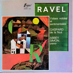 Maurice Ravel / Abbey Simon Valses Nobles Et Sentimentales / Gaspard De La Nuit Vinyl LP USED