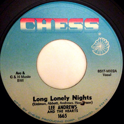 Lee Andrews & The Hearts Long Lonely Nights / The Clock Vinyl 7" USED