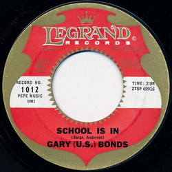 Gary U.S. Bonds School Is In Vinyl 7" USED