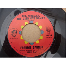 Freddy Cannon O.K. Wheeler The Used Car Dealer / Odie Cologne (Eau De Cologne) Vinyl 7" USED