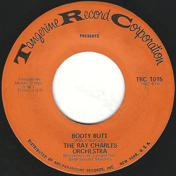 Ray Charles And His Orchestra Booty Butt / Sidewinder Vinyl 7" USED