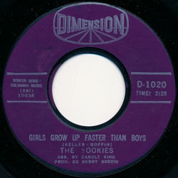 The Cookies Girls Grow Up Faster Than Boys Vinyl 7" USED