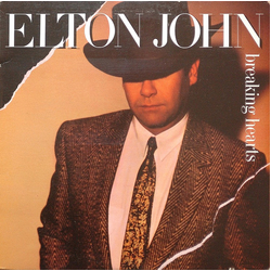 Elton John Breaking Hearts Vinyl LP USED