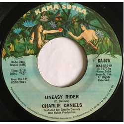 Charlie Daniels Uneasy Rider Vinyl 7" USED