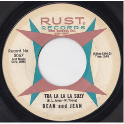 Dean & Jean Tra La La La Suzy Vinyl 7" USED