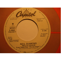 Neil Diamond Hello Again Vinyl 7" USED
