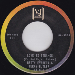 Betty Everett / Jerry Butler Love Is Strange / Smile Vinyl 7" USED