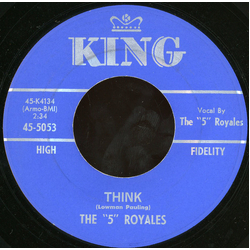 The 5 Royales Think / I'd Better Make A Move Vinyl 7" USED