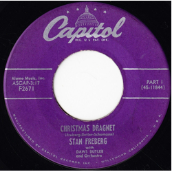 Stan Freberg Christmas Dragnet Vinyl 7" USED