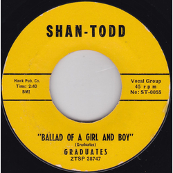 Graduates Ballad Of A Girl And Boy Vinyl 7" USED