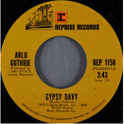 Arlo Guthrie Gypsy Davy / Week On The Rag Vinyl 7" USED