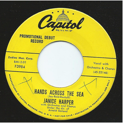 Janice Harper Hands Across The Sea / Devotion Vinyl 7" USED