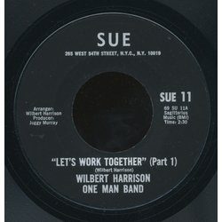 Wilbert Harrison One Man Band Let's Work Together Vinyl 7" USED