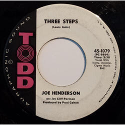Joe Henderson (2) Three Steps Vinyl 7" USED