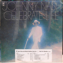 Johnny Nash Celebrate Life Vinyl LP USED