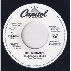 Mel McDaniel Blue Suede Blues Vinyl 7" USED