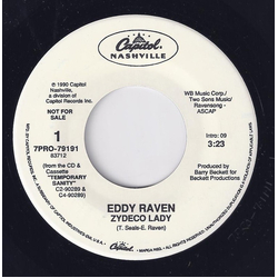 Eddy Raven Zydeco Lady Vinyl 7" USED