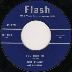 Gus Jenkins Orchestra You Told Me / Tricky Vinyl 7" USED
